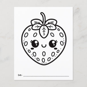 Berry Baby Shower Kids Activity Colouring Sheet