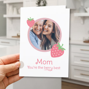 Berry Best Mum Mothers Day  Holiday Card