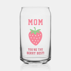 Berry Best Mum Strawberry Can Glass
