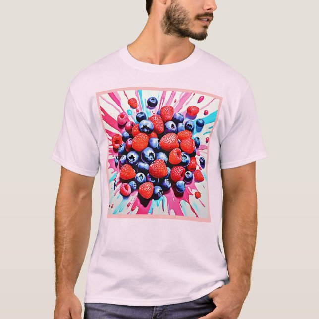 Berry Blast: Fruity Fun T-Shirt (Front)
