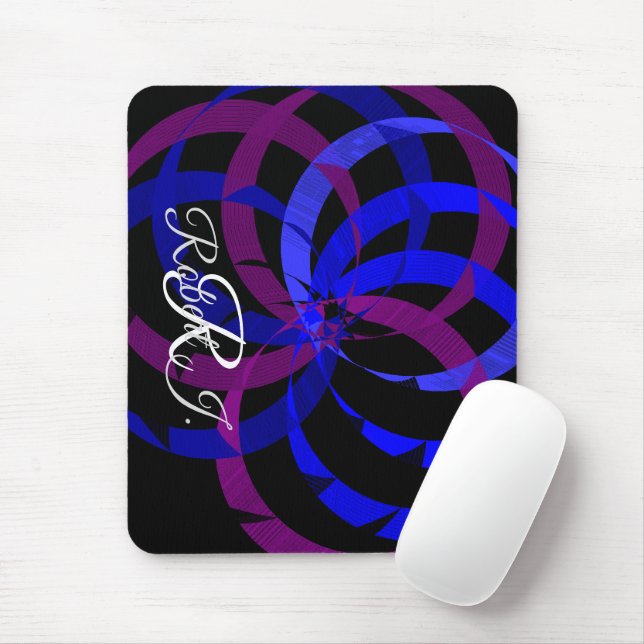 Berry Blend Geometric Mouse Pad (With Mouse)