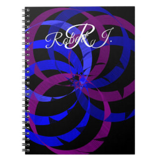 Berry Blend Geometric Spiral Notebook