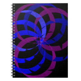 Berry Blend Geometric Spiral Notebook