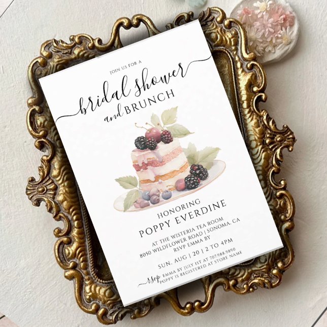 Berry Bliss Bridal Shower Brunch Invitation (Creator Uploaded)