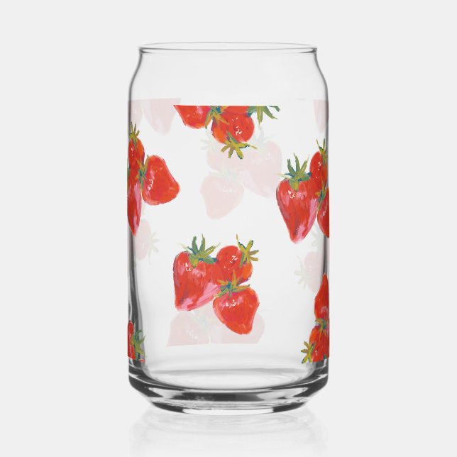 Berry Bliss Drinkware Set 🍓 Can Glass (Front)