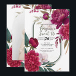 Berry Bloom Garden Floral Glam Sweet 16 Invitation<br><div class="desc">Customize for any event</div>