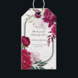Berry Bloom Garden Floral Glam Wedding  Gift Tags<br><div class="desc">Matching items available.</div>