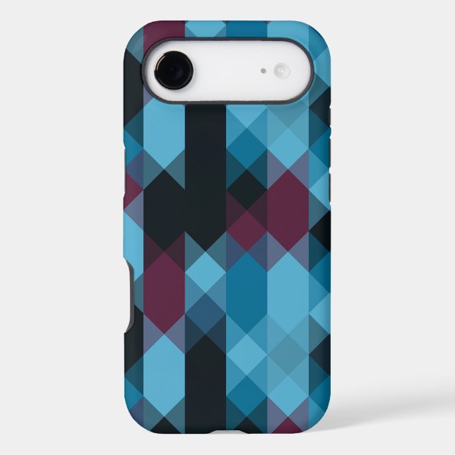 berry blue and ebony geometric (Back)