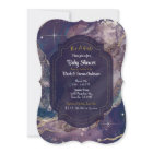 Berry Blue Watercolor Gold Celestial Baby Shower