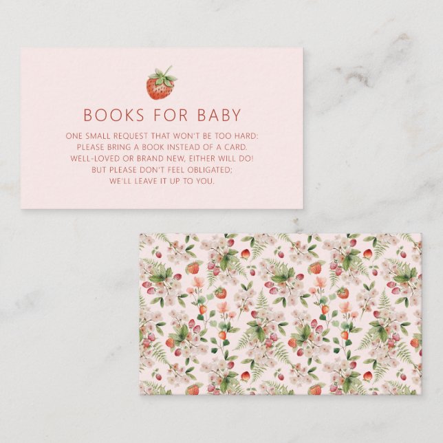 Berry Books For Baby Enclosure Card (Front/Back)