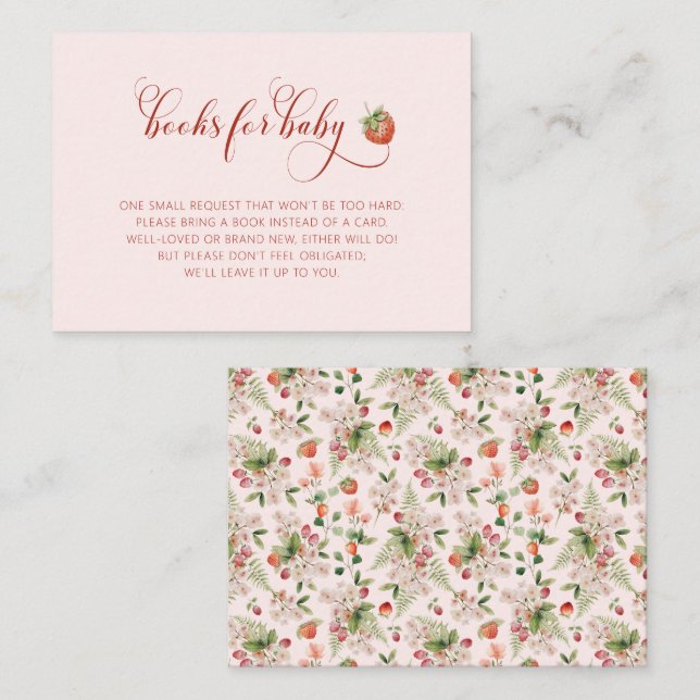 Berry Books For Baby Enclosure Card (Front/Back)