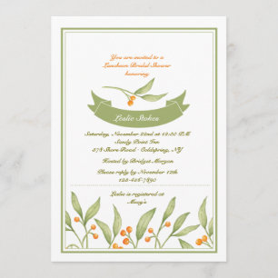 Berry Border Invitation