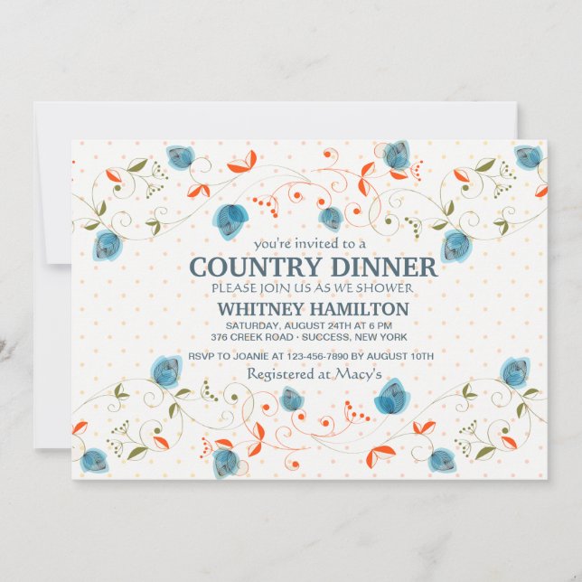 Berry Border Invitation (Front)