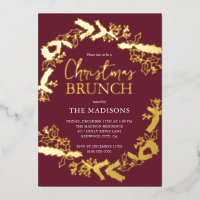 Berry Botanical Christmas Brunch Red