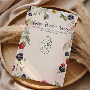 Berry Botanical Guess Bride’s Dress Game