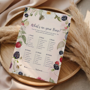 Berry Botanical What’s On Your Purse Bridal Shower