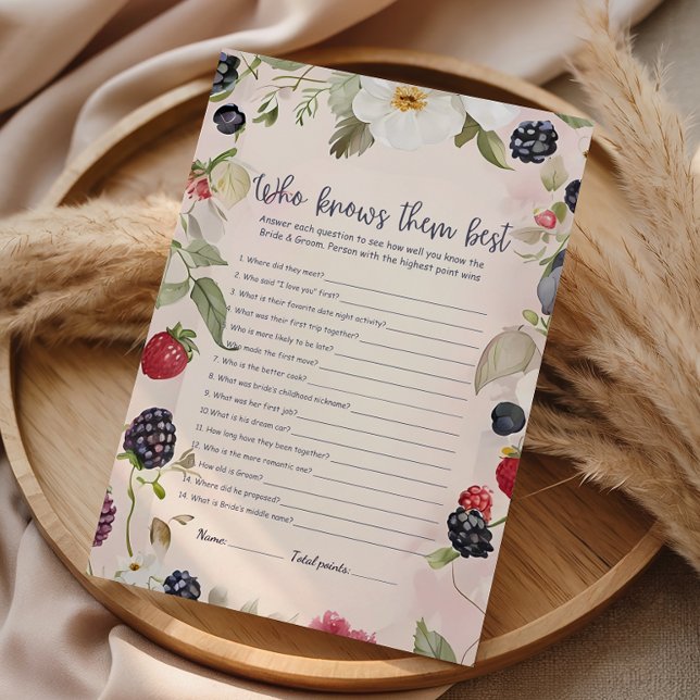 Berry Botanical Who Knows Them Best Game (Creator Uploaded)