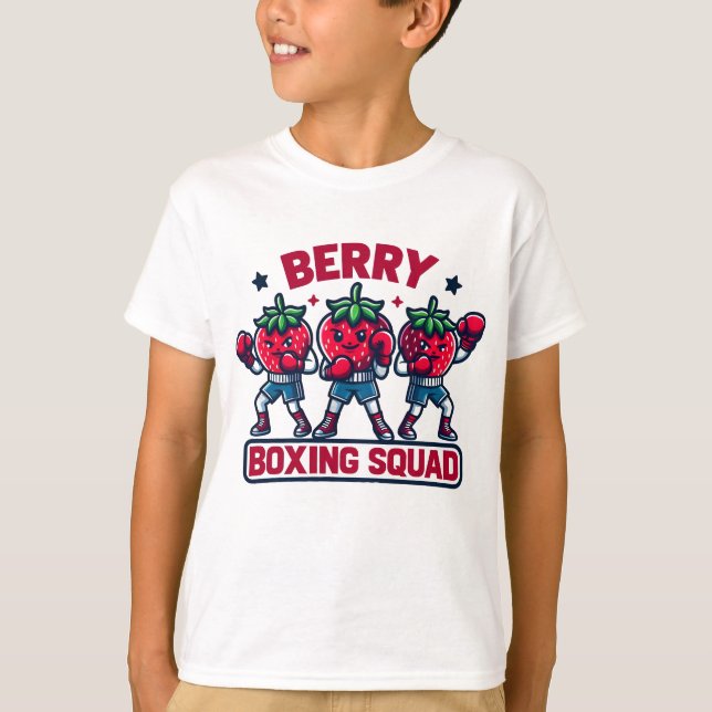 Berry Boxing Squad Team Strawberry  T-Shirt (Front)