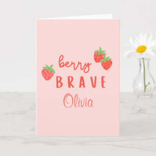 berry brave childhood cancer sick kids custom name card