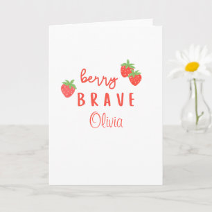 berry brave childhood cancer sick kids custom name card