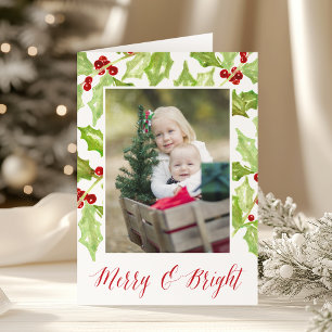 Berry & Bright   Holiday Photo Folded