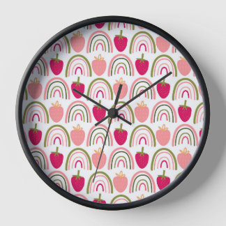 Berry Bright Themed Clock