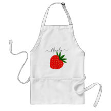 Berry Chef Apron - Custom Name with Pockets