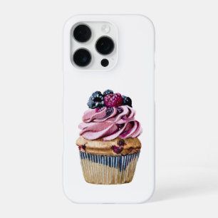 Berry Cupcake iPhone 16 Pro Case