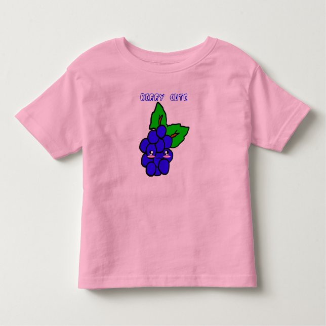 Berry Cute Blueberry Toddler T-Shirt (Front)