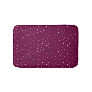 Berry Cute Scattered Dots Bath Mat