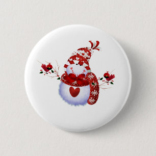 Berry Cute Snowman 6 Cm Round Badge