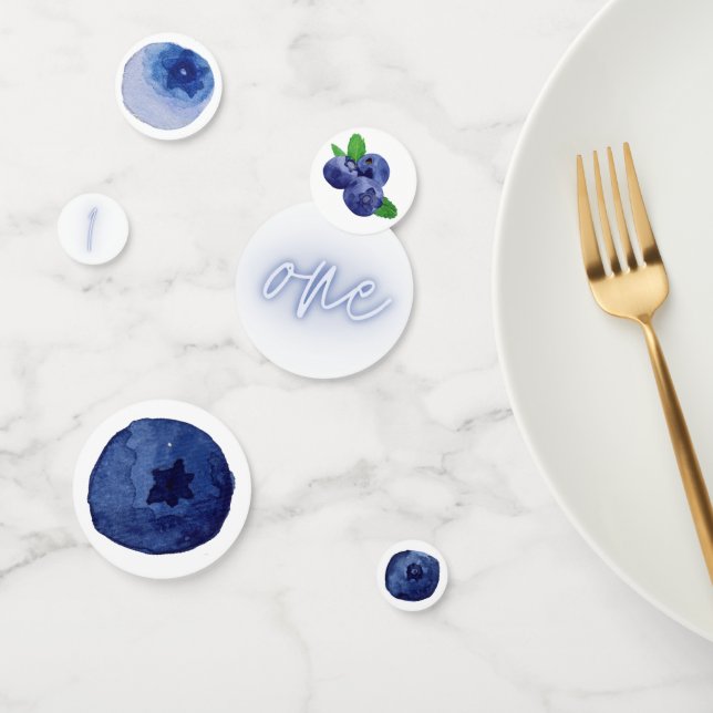 Berry First | 1st Birthday | Blueberry | Party Confetti (Group)