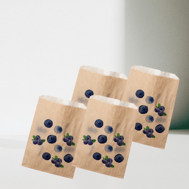 Berry First | 1st Birthday | Blueberry | Pattern Favour Bags (Creator Uploaded)