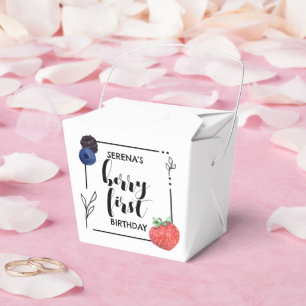 Berry First   1st Birthday   Mixed Berry   Minimal Favour Box
