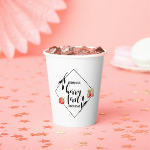 Berry First   1st Birthday   Strawberry   Modern Paper Cups
