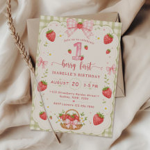 Berry First Birthday 1st Birthday Strawberry