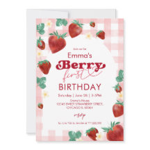Berry First Birthday Girl 1st Birthday Strawberry