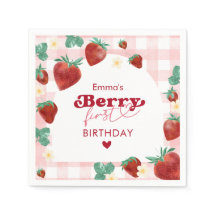 Berry First Birthday Girl 1st Birthday Strawberry