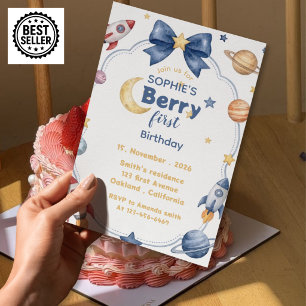 Berry First Birthday Invitation