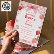 Berry First Birthday Invitation