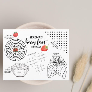 Berry First Birthday   Kids Activity Strawberry