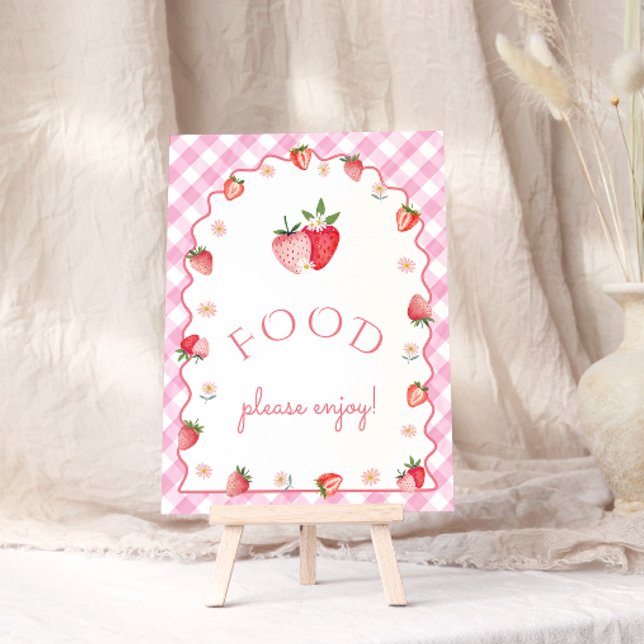 Berry First Birthday Strawberry Food Poster (Creator Uploaded)