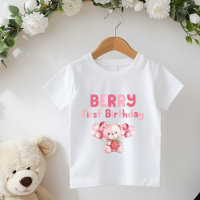 Berry First Birthday Strawberry Pink