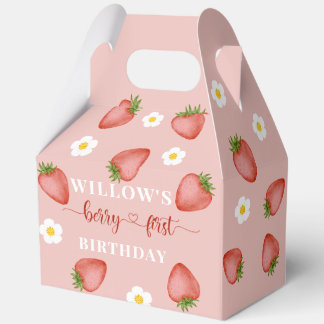 Berry First Birthday Theme Party Boxes
