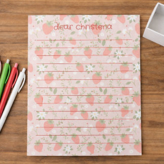 Berry First Birthday Time Capsule Notepad