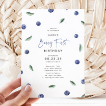 'Berry First' Blueberry 1st Birthday Party