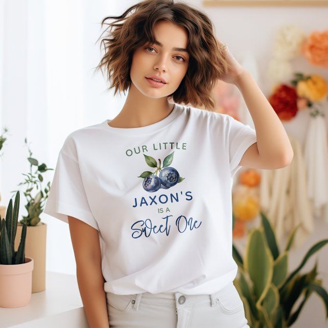 Berry First Blueberry 1st Birthday Party  T-Shirt (Creator Uploaded)