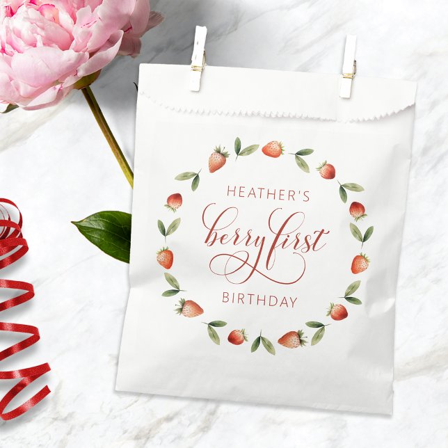 Berry First Favour Bags (Berry First Favor Bag by Painted Paperie
)