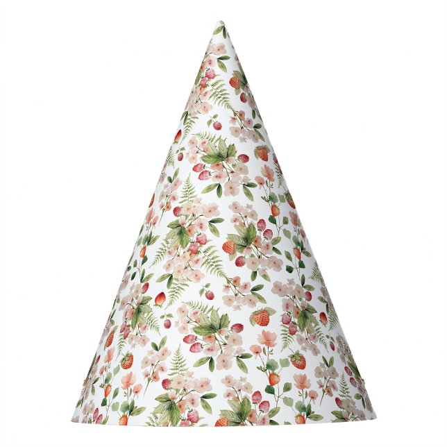 Berry First Party Hat (Floral Berry First Party Hat by Painted Paperie
)