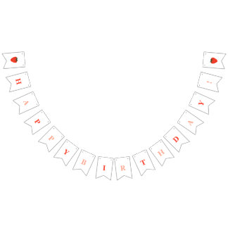 Berry First Strawberry Birthday  Bunting
